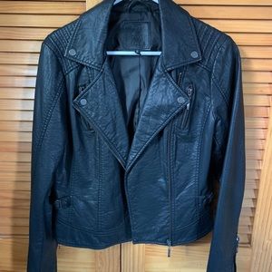 Max Studio Faux leather moto jacket